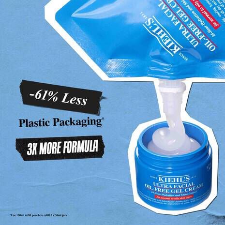 Kiehl's Ultra Facial Fresh Gel Cream 2本 Kiehl's Ultra Facial Oil-Free Moisturizer, Shine-Reducing